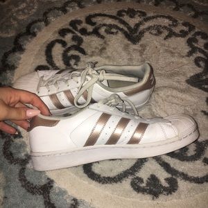 adidas Shoes - Rose gold Adidas Superstars. adidas Shoes - Rose gold Adidas Superstars.